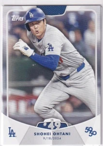 2024 Topps MLB Baseball 50/50 No. 97 SB #49 Shohei Ohtani 9/18/24 - Bild 1 von 2