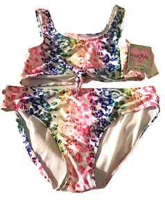 Free Style Mädchen süßer zweiteiliger Bikini Badeanzug Größe 16 beinhaltet kostenlosen Versand - Bild 1 von 6