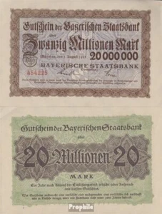 Banknoten Bayern 1923 Inflationsgeld Bayerische Staatsbank bankfrisch - Bild 1 von 1