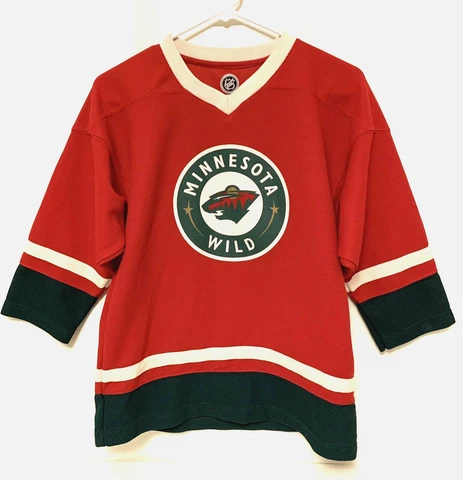 Minnesota Wild Hockey Jersey Youth L Large 12/14 NHL #11 Zach Parise Red Cover