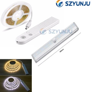 DC 5V PIR Motion Sensor LED Cabinet light 1m 2m  Strip tape Under Bed lamp - Picture 1 of 13