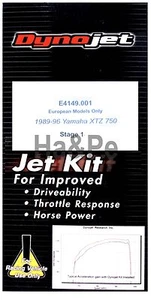 Kit Carburatore Dynojet Stage 1 Yamaha XTZ 750 Super Tenere 89-96 Articoli Corsa - Foto 1 di 1