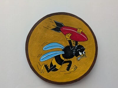 WW 2 21st Bomb Squadron Chaqueta Cuero Parche Foto 1 de 2