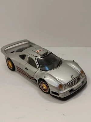 Maisto Mercedes CLK-GTR 1:26 Scale Silver Diecast - Image 1 of 4