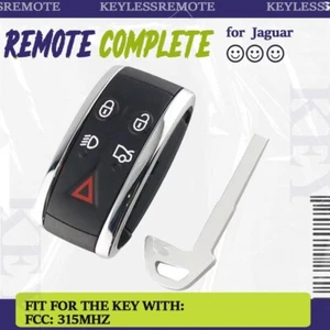 Smart Remote Key Fob For Jaguar 2007 2008 2010 2011-2015 KR55WK49244 -315 MHz - Picture 1 of 3