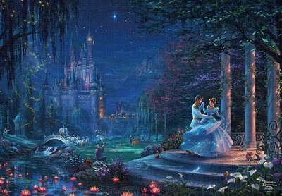 Jigsaw Puzzle Disney Thomas Kinkade Cinderella Dancing in the Starlight (51x73.5 - Image 1 of 4