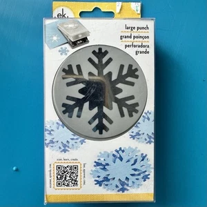 EK Tools LARGE Snowflake PUNCH Approx 2-1/8” X 1-3/4” Punched Image Size New - Picture 1 of 2
