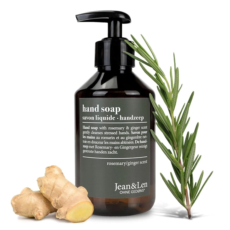 Jean & Len Handseife Rosemary & Ginger Hautschutz tägliche Anwendung 250 ml - Bild 1 von 4