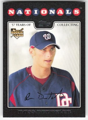 Ross Detwiler Rookie 2008 Topps #92 Black #/57 55864 - Image 1 of 2