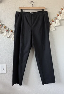 J. Jill Baumwolle Tencel gerades Bein Überziehhose Hose schwarz Careerwear neu mit Etikett 16 - Bild 1 von 11