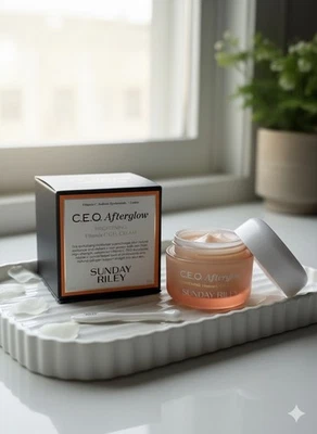 Sunday Riley CEO Afterglow Crema Gel Iluminadora Vitamina C - 1.7 oz / 50 g NUEVO Foto 1 de 3