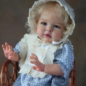 22" Cute Reborn Baby Doll Toddler Girl Cloth Body Handmade Birthday Gifts Toy - Picture 1 of 2