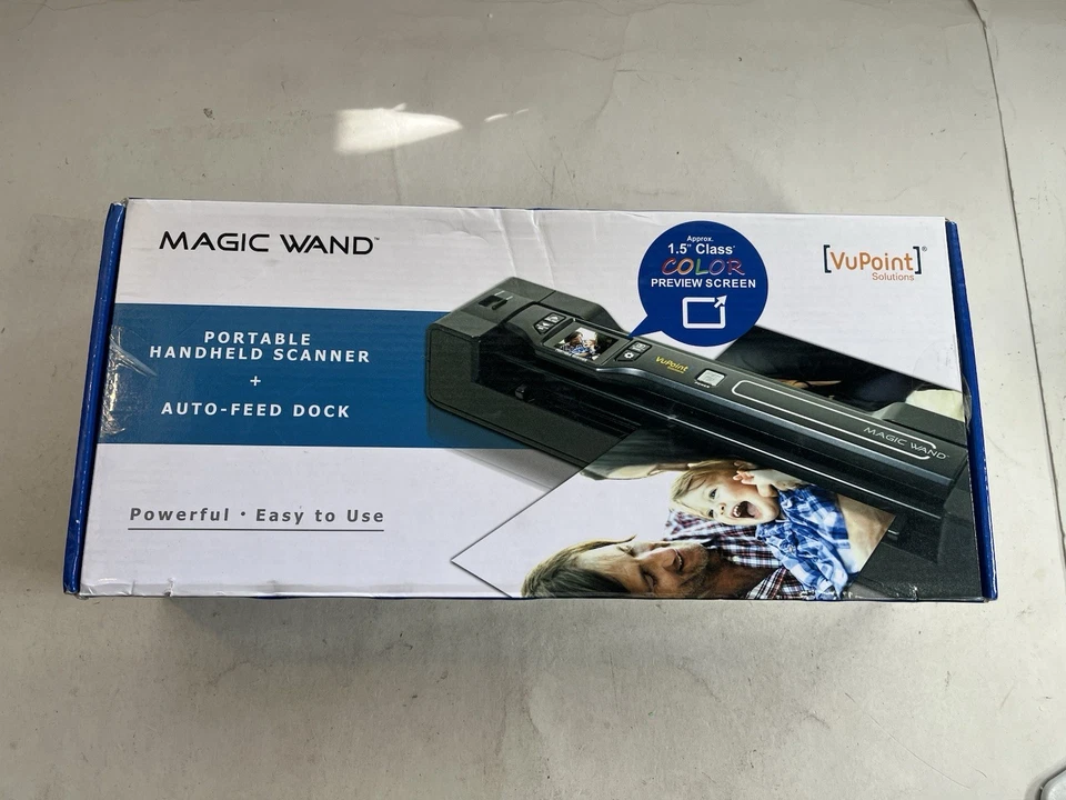 Magic Wand VuPoint Portable Handheld Scanner + Auto Feed Dock PDSDK-ST470T-VP - Image 1 of 4