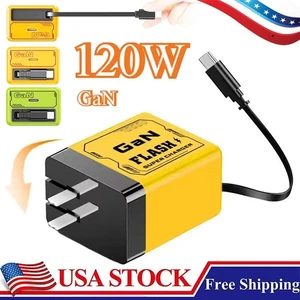 2 In 1 GaN Charger Scalable 120W Max Fast Charger Module With Type C & USB Ports - Photo 1 sur 15