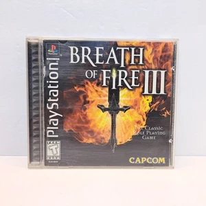 Breath of Fire 3 (PlayStation 1, 1998) Cib Complete w/ Reg.Card TESTED Works PS1 - Picture 1 of 15