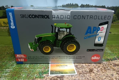 Siku conrol Art.Nr.: 6735 -John Deere 7290R mit Doppelreifen / Bluetooth App-St. - Bild 1 von 4