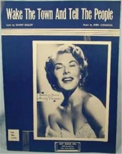Vintage Sheet Music Wake The Town & Tell The People 1955 - Picture 1 of 3