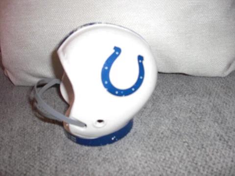 Vintage 1960s BALTIMORE COLTS Ceramic Football Helmet Bank made in Japan Cover