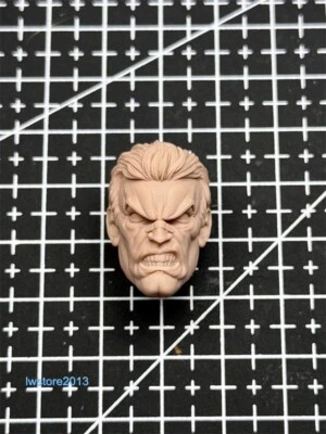 Cabeza de castillo 1:6 Angry Punisher Frank esculpida para figura de acción masculina de 12" juguetes corporales Foto 1 de 4