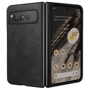 Carcasa para Google Pixel Fold, Rígida y Soft Touch en Polipiel Negro - Imagen 1 de 6