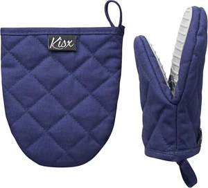 Oven Mitts Heat Resistant (Blue Color) Mini Oven Mitts, Silicone Gloves Heat For - Picture 1 of 9