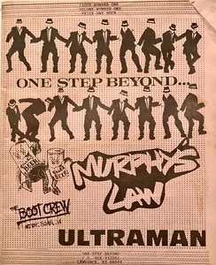 ONE STEP BEYOND FANZINE # 1 ULTRA RARE VINTAGE 1989 MURPHYS LAW ULTRAMAN - Picture 1 of 9