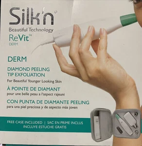 New Silk'n ReVit Derm Microderm Diamond Peeling Tip Exfoliation Kit W Case - Picture 1 of 5