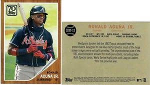 2021 Topps Atlanta Braves Ronald Acuna Jr 70 Years of Topps Baseball #70YT-12 - Picture 1 of 3