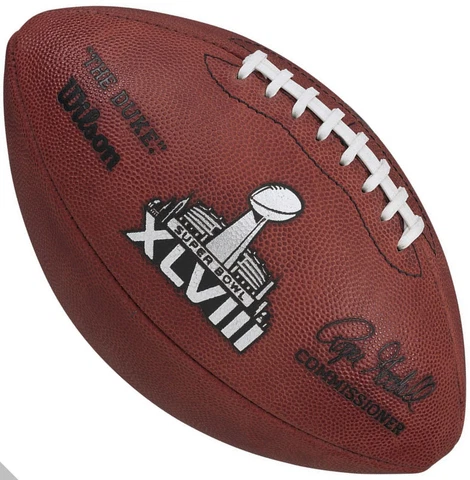 SUPER BOWL XLVIII 48 Authentic Wilson NFL Game Football - SEATTLE SEAHAWKS Cover