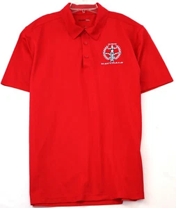GBO Naturals Global Bodybuilding Organization ~ Polo Shirt Men's Large Red MINT - Picture 1 of 5