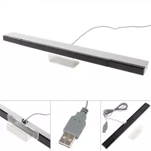 Supporto barra sensore raggi infrarossi cablato USB adatto per console Nintendo Wii/Wii U Stati Uniti - Foto 1 di 12