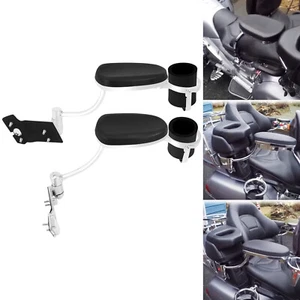 Adjustable Passenger Armrests Kit w/ Cup Holder For Honda Goldwing 1800 01-2017 - Picture 1 of 14