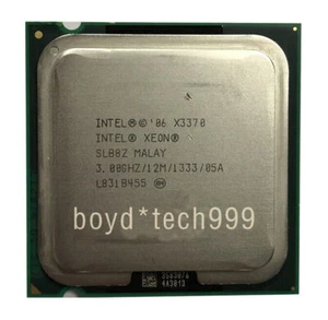 Intel Xeon x3370 3 GHz CPU Socket 775 4cores 4 threads SLB8Z 1333 MHz Processor - Picture 1 of 4