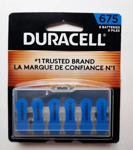 Duracell Size 675 Hearing Aid Batteries 6 Count - Picture 1 of 3