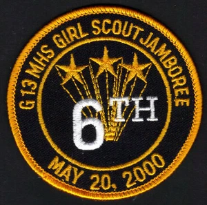 G13MHS Girl Scout Jamboree Aufnäher 3" 6. Mai 20,2000 KOSTENLOSER USA-VERSAND - Bild 1 von 1