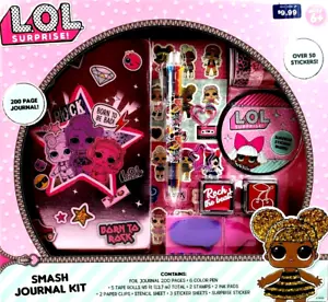 L.O.L. ¡Sorpresa! Kit de diario Smash - 200 páginas, pegatinas, sellos, nuevo en caja - Imagen 1 de 4