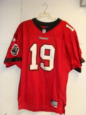 Camiseta de fútbol americano Adidas Tampa Bay Buccaneers Keyshawn Johnson #19 NFL talla 50 Foto 1 de 4
