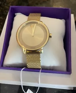 Movado Bold 3600580 goldfarbene Damen-Quarzuhr NEU IN BOX 695 $ - Bild 1 von 7