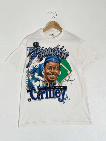 Seattle Mariners Ken Griffey Jr. "The Franchise!" Caricature T shirt H9961 Cover