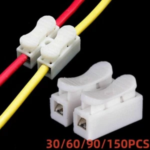30/60/90/150PCS Quick Splice Lock Wire Connectors Electrical cable Terminal CH-2 - Picture 1 of 12