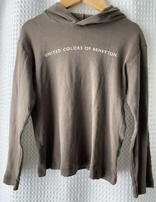 United Colors Of Benetton~Niños 7~Camisa con capucha~Algodón~Gris Marrón~Manga larga~Capucha Foto 1 de 4