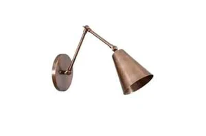 One Light Articulated Sconce Mid-Century Modern Stilnovo Style Brass Wall Lamp - Picture 1 of 7