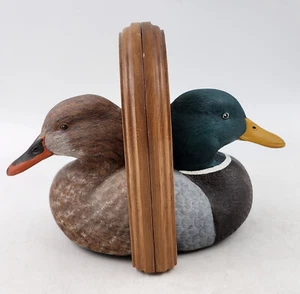 Jennings Decoy Co Duck Mallard Hen/Drake Book Ends St. Cloud MN - Picture 1 of 7