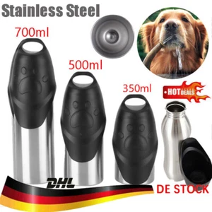 Trinkflasche für Hunde aus Edelstahl mit Trinknapf ideal für unterwegs DHL- - Bild 1 von 24