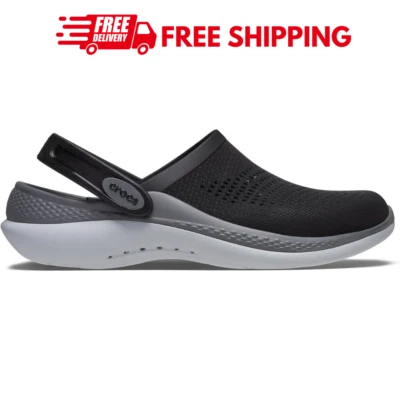 Crocs Sapatos Unissex Adultos LiteRide 360 Tamancos Slip On Confortável Frete Grátis - Imagem 1 de 4