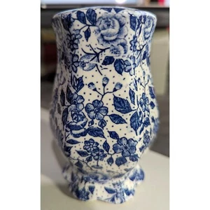 Salero vintage con patrón de chintz azul y blanco Enesco hecho en Japón - Imagen 1 de 3