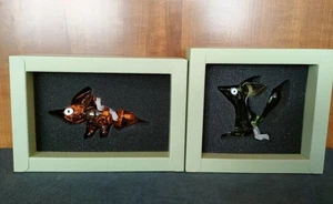 Iittala Vulpes glass ornament standing koriste seisova 2 Coloe Set Fox UNUSED - Picture 1 of 5