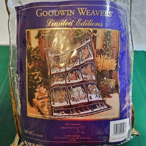 Vintage Heritage Village Collection Department 56 Limited Edition Afghan Throw mit Tasche - Bild 1 von 8