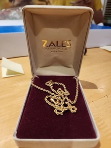 Colgante Zales mano figa collar oro marcado 10k zales 2,8 gramos. S5 - Imagen 1 de 9
