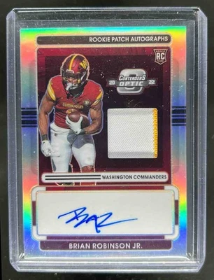 2022 Contenders Optic Brian Robinson Jr. Rookie Patch Auto Silver Prizm #36/75 - Image 1 of 2